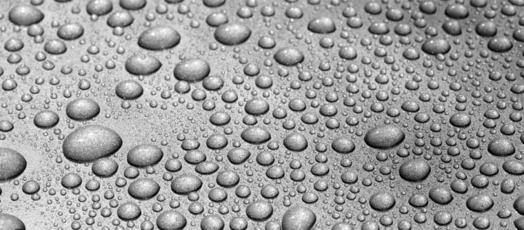 Close-up of coated paint