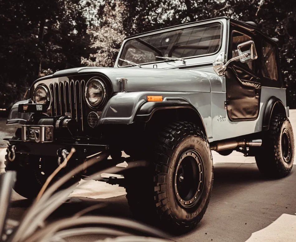 Restored vintage Jeep